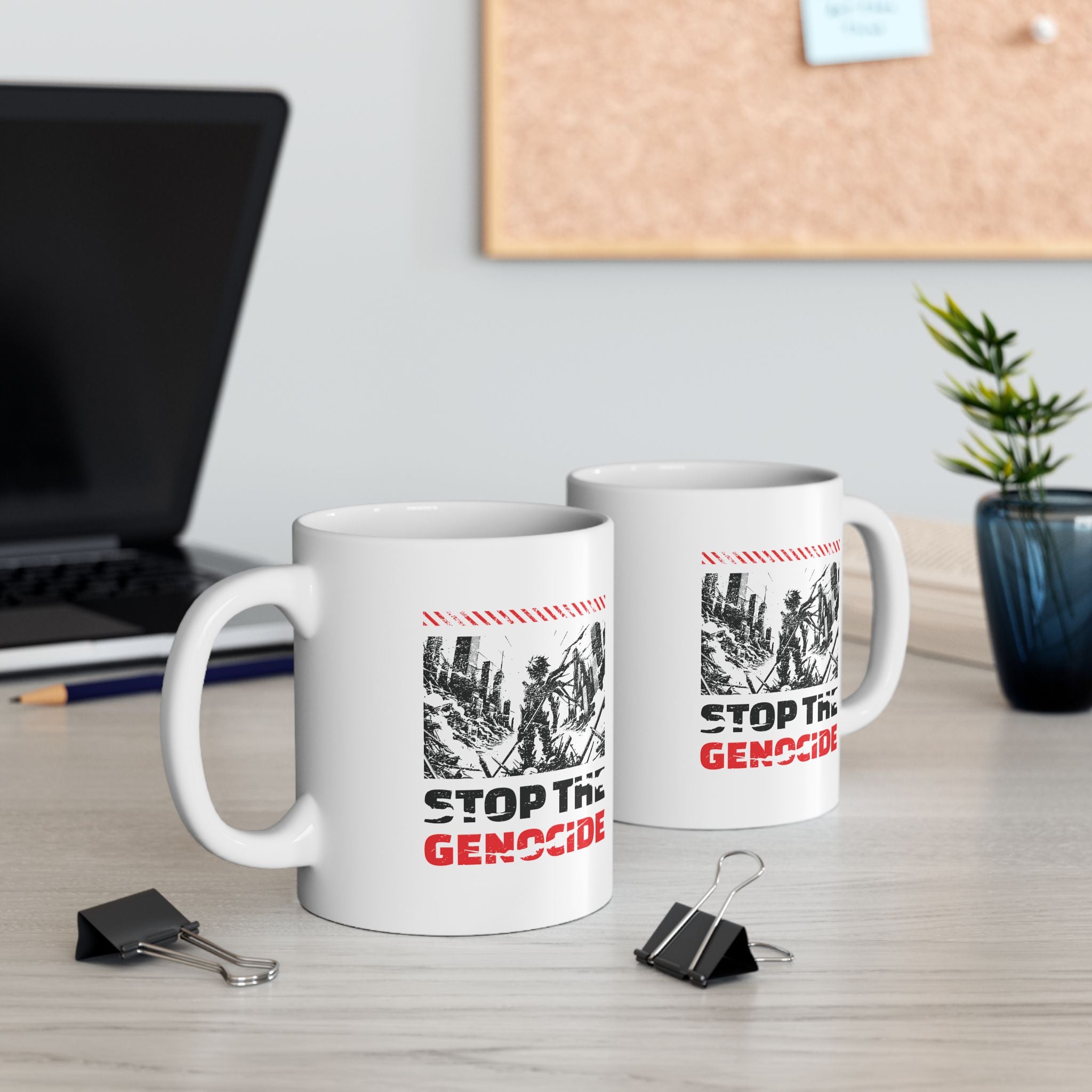 Stop the Genocide Ceramic Mug