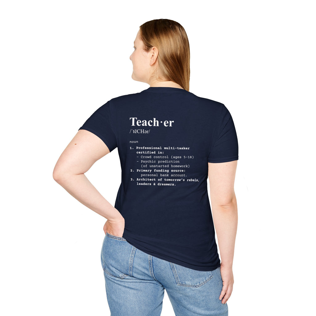 Teacher Definition T-Shirt (V2 - Back Print) - T-Shirt