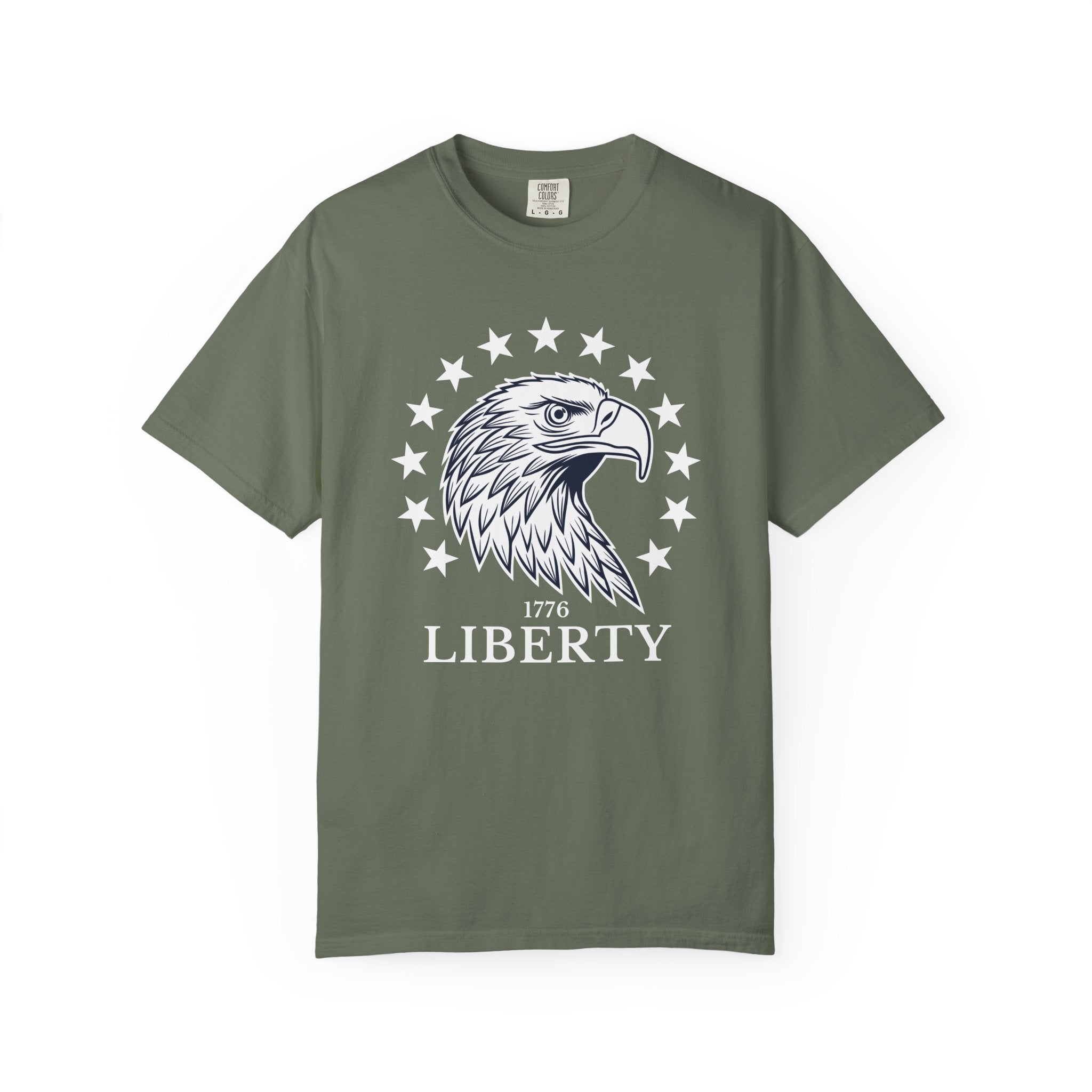 Liberty Graphic Eagle T-Shirt - Moss / S
