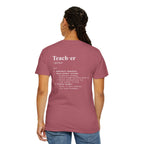Teacher Definition T-Shirt (V1 - Back Print) - T-Shirt