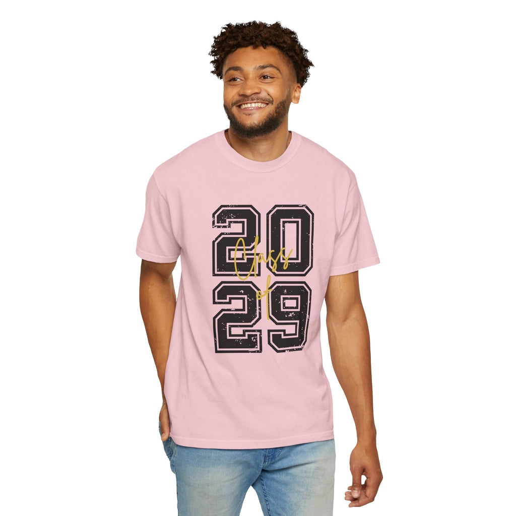 Class of 2029 Vintage Unisex T-Shirt Trendy Graphic Tee for Celebrations Comfortable Everyday Wear Unique Gift Idea