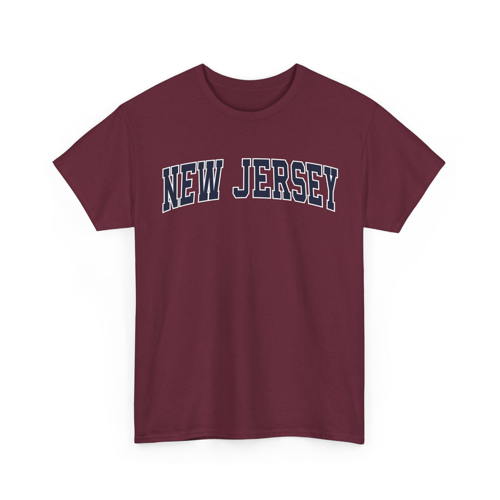 New Jersey Vintage Varsity Unisex T-shirt - Maroon / S - T-Shirt