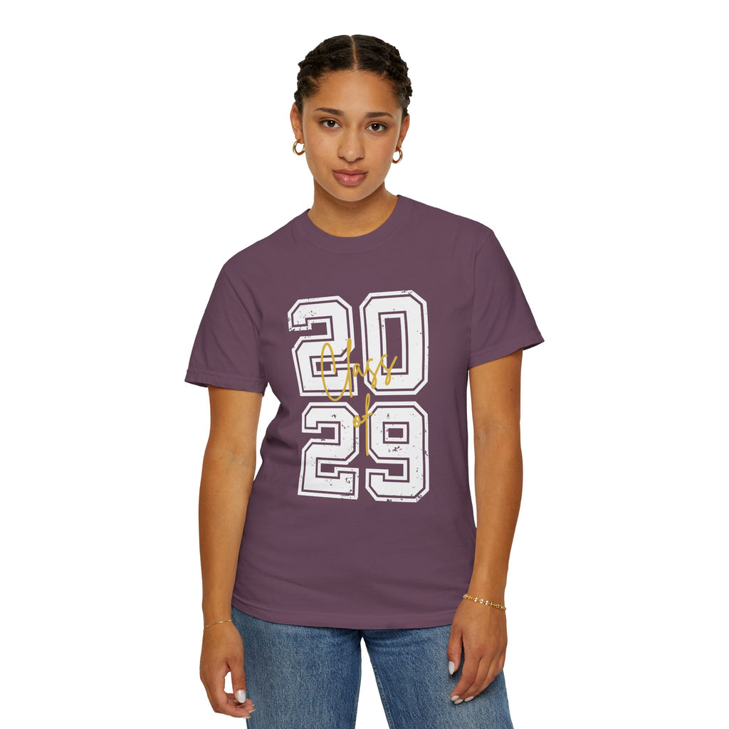 Class of 2029 Vintage Unisex T-Shirt Trendy Graphic Tee for Celebrations Comfortable Everyday Wear Unique Gift Idea
