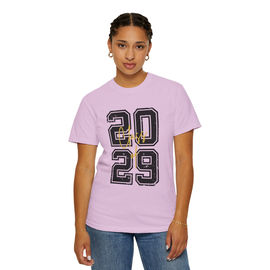 Class of 2029 Vintage Unisex T-Shirt Trendy Graphic Tee for Celebrations Comfortable Everyday Wear Unique Gift Idea