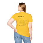 Teacher Definition T-Shirt (V4 - Back Print) - T-Shirt