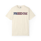 Freedom Flag Typography T-Shirt - Ivory / S