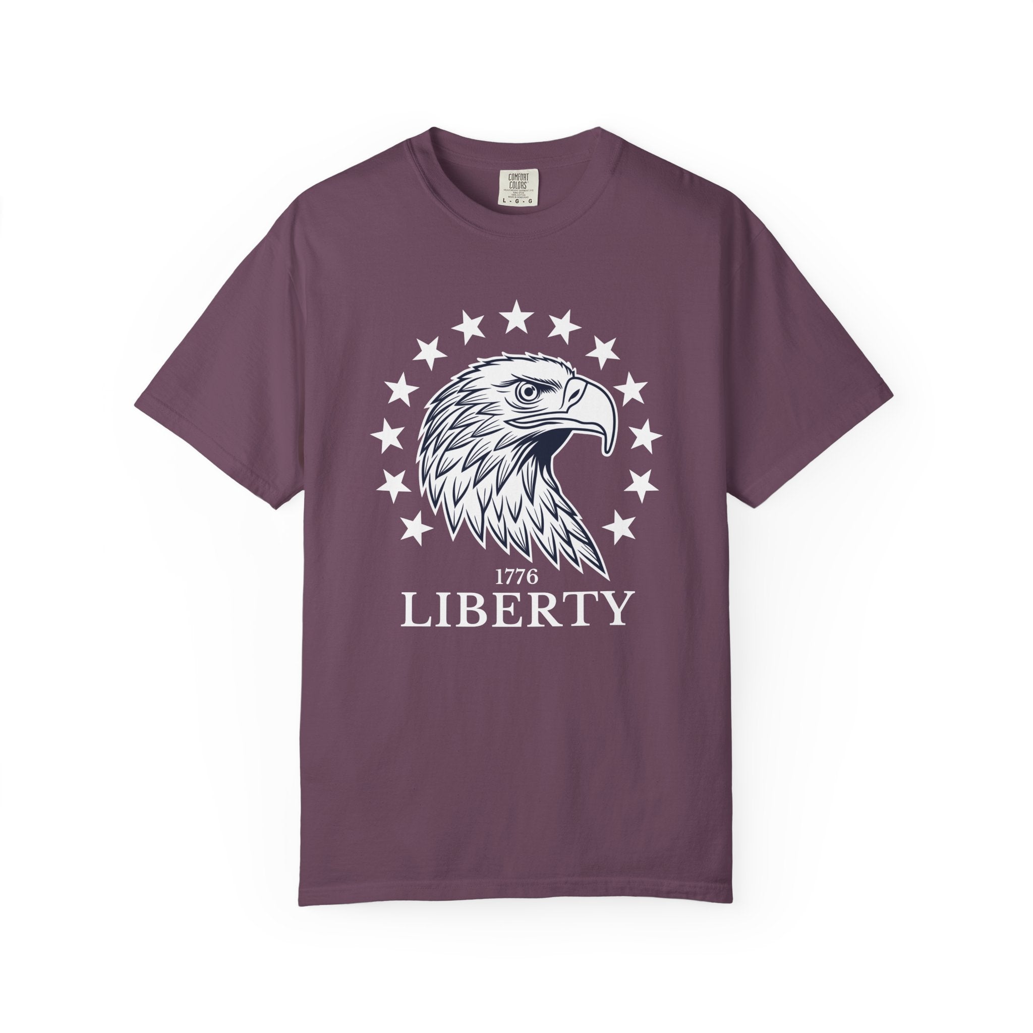 Liberty Graphic Eagle T-Shirt - Berry / S