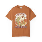 Cat Cowboy Yoga T-Shirt | Wild West Adventure Graphic Tee - Yam / S