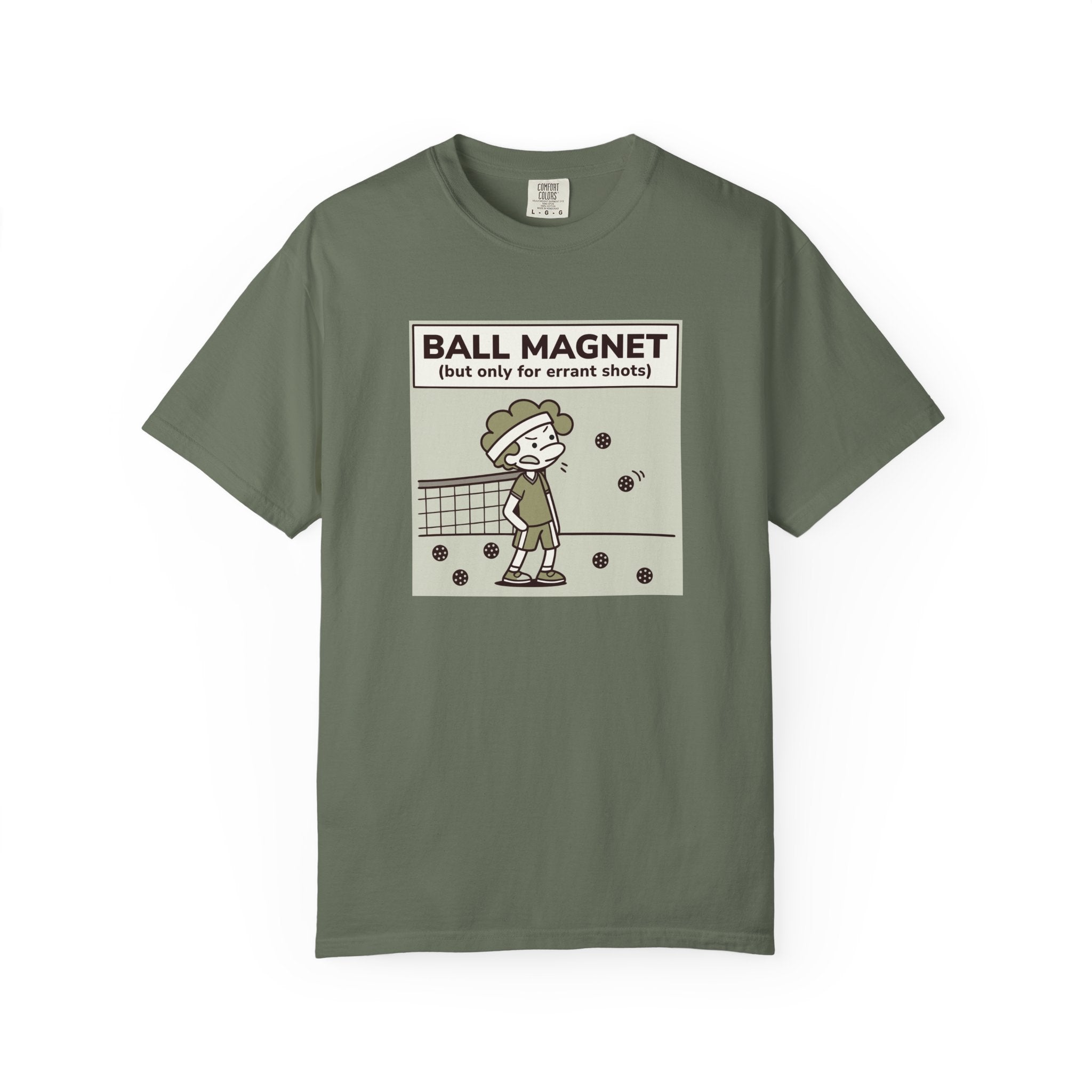 Funny Pickleball T-Shirt | Sarcastic ’Errand Boy’ Graphic Tee for Players - Moss / S
