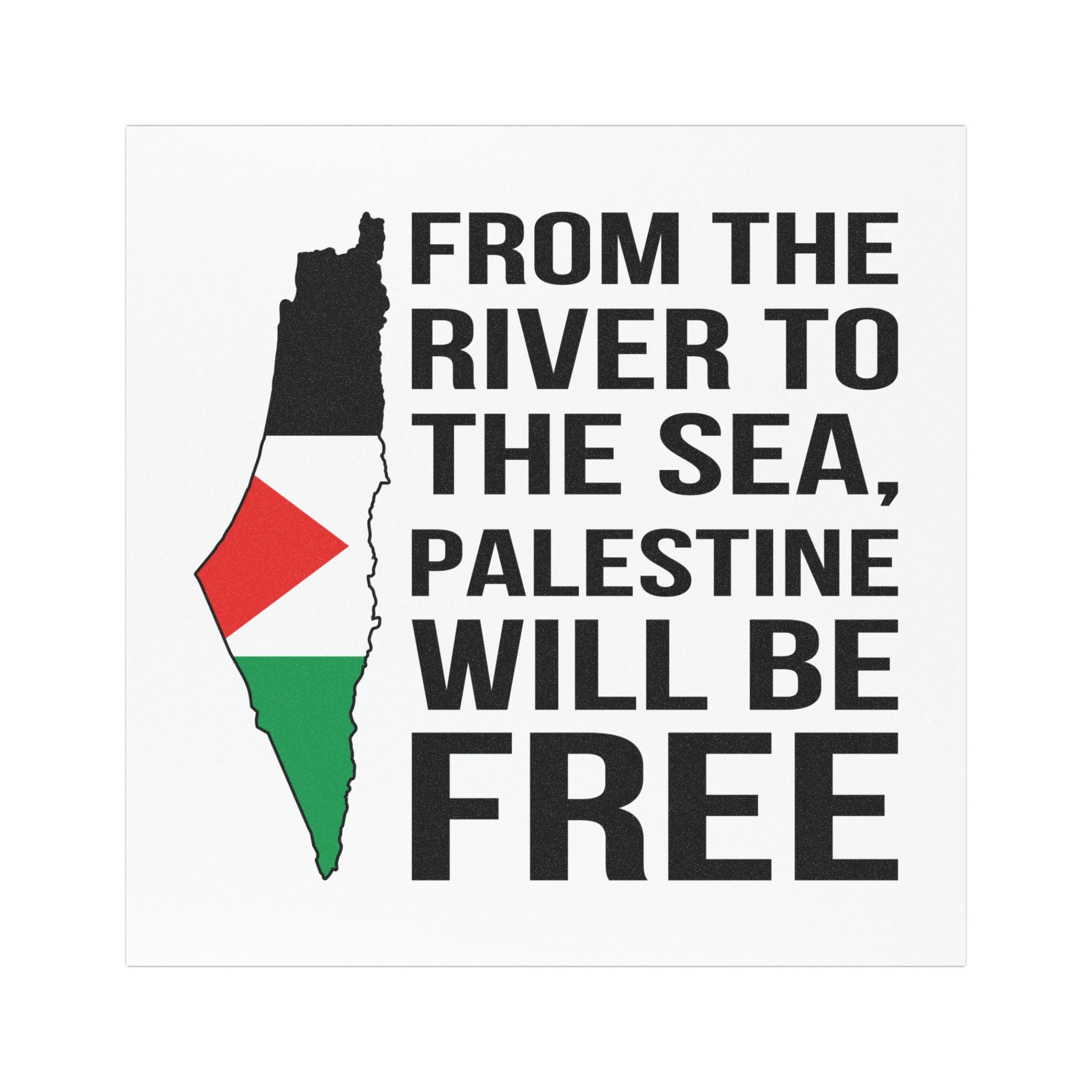 Palestine Freedom Car Magnet - 5’’ × / Rectangle / 1 pc - Home Decor