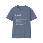 School Definition T-Shirt (V2) - Heather Indigo / S - T-Shirt