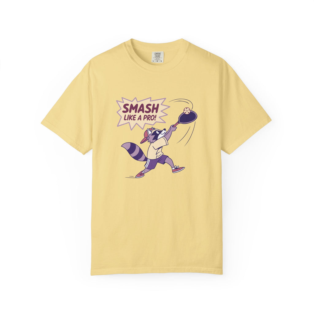’Smash Like A Pro’ Pickleball T-Shirt | Retro Sports Quote Tee for Men & Women - Butter / S