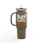 Stop the Genocide Insulated Travel Mug - 40oz / Olive Green