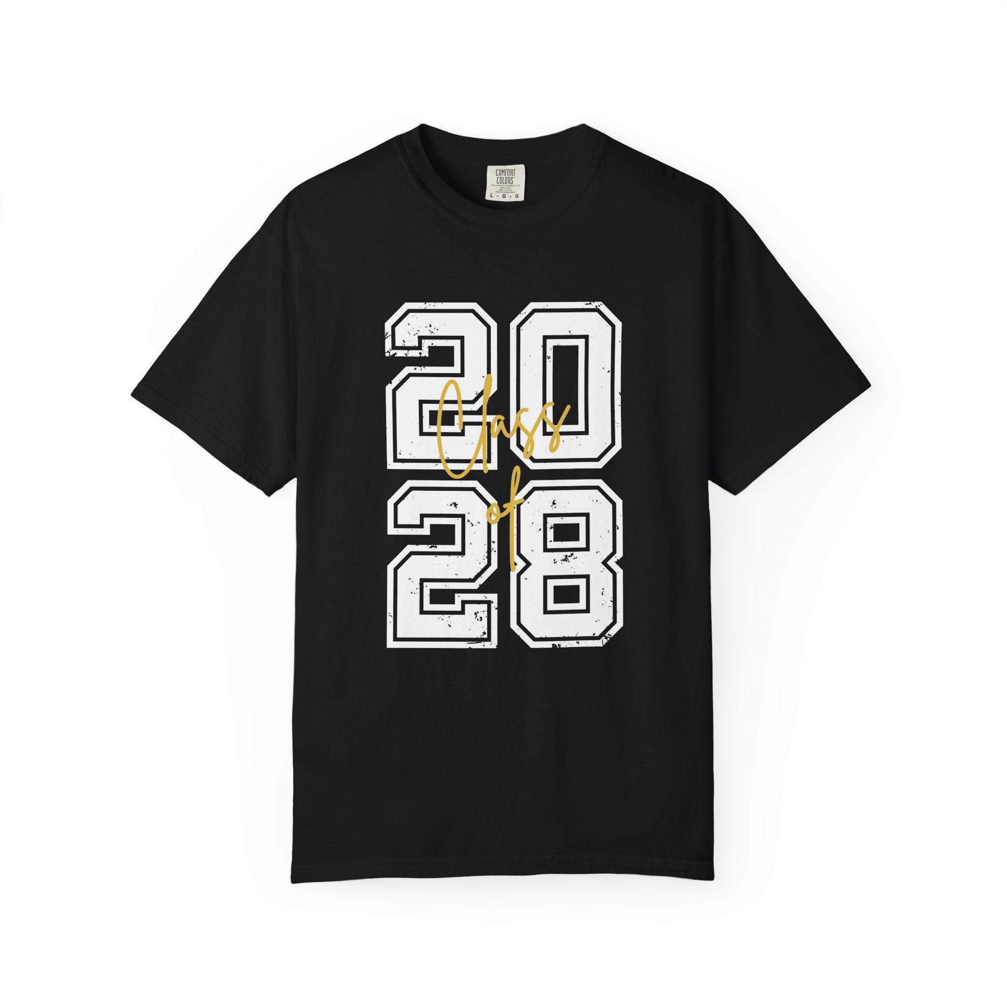 Graduation Unisex T-Shirt 2028 Customizable College Tee High School Graduation Gift Trendy Casual Wear - Black / S
