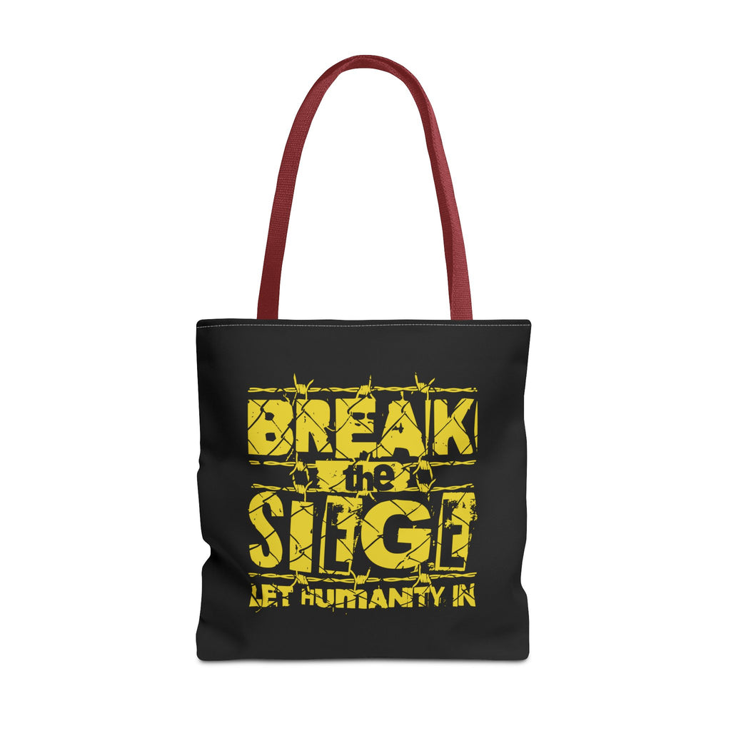 Break the Siege Tote Bag - 18’’ × / Red - Bags