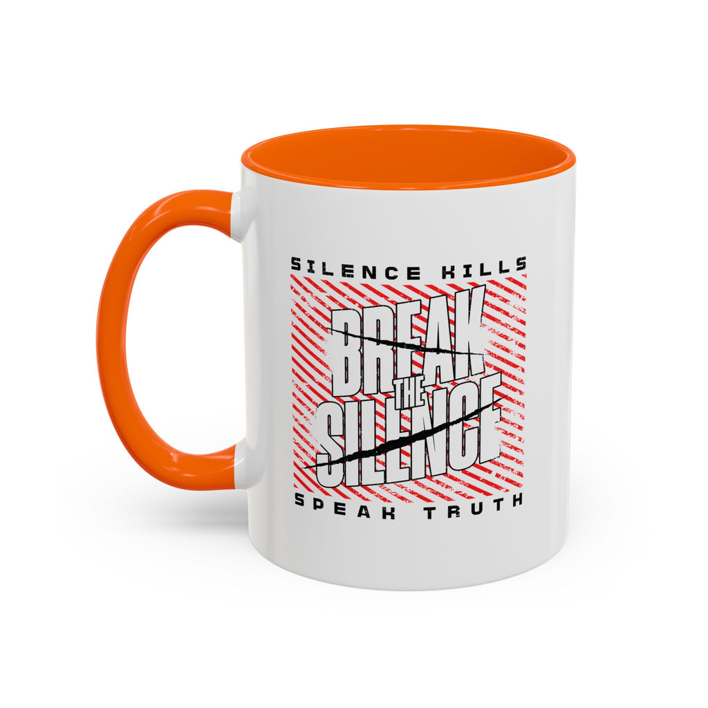 Break the Silence Accent Coffee Mug - 11oz / Orange