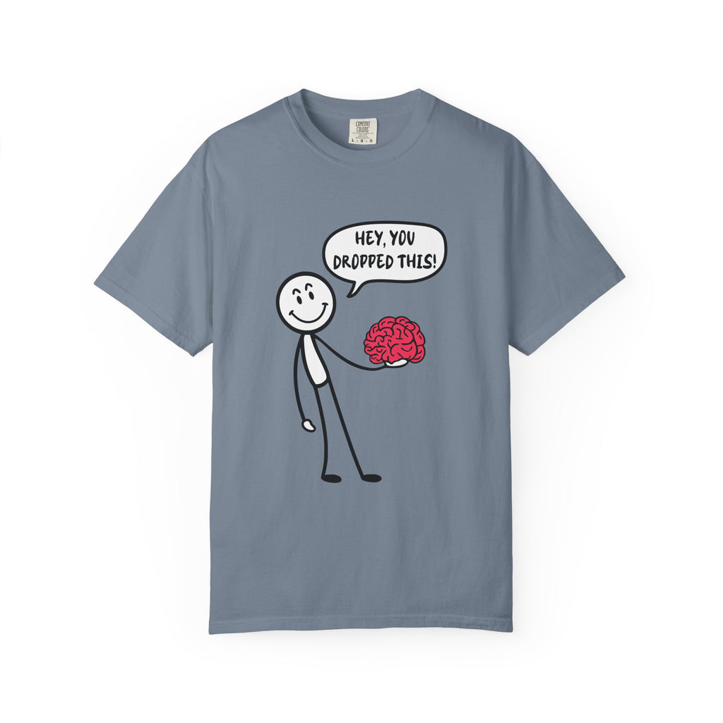Brainy Humor Graphic Tee | Funny Nerdy Gift Idea - Blue Jean / S - T-Shirt