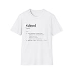 School Definition T-Shirt (V4) - White / S - T-Shirt