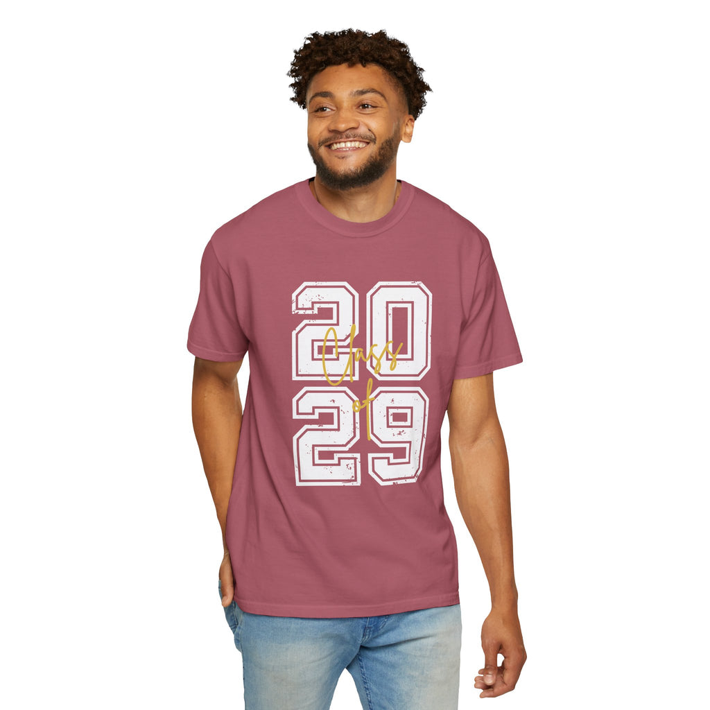 Class of 2029 Vintage Unisex T-Shirt Trendy Graphic Tee for Celebrations Comfortable Everyday Wear Unique Gift Idea
