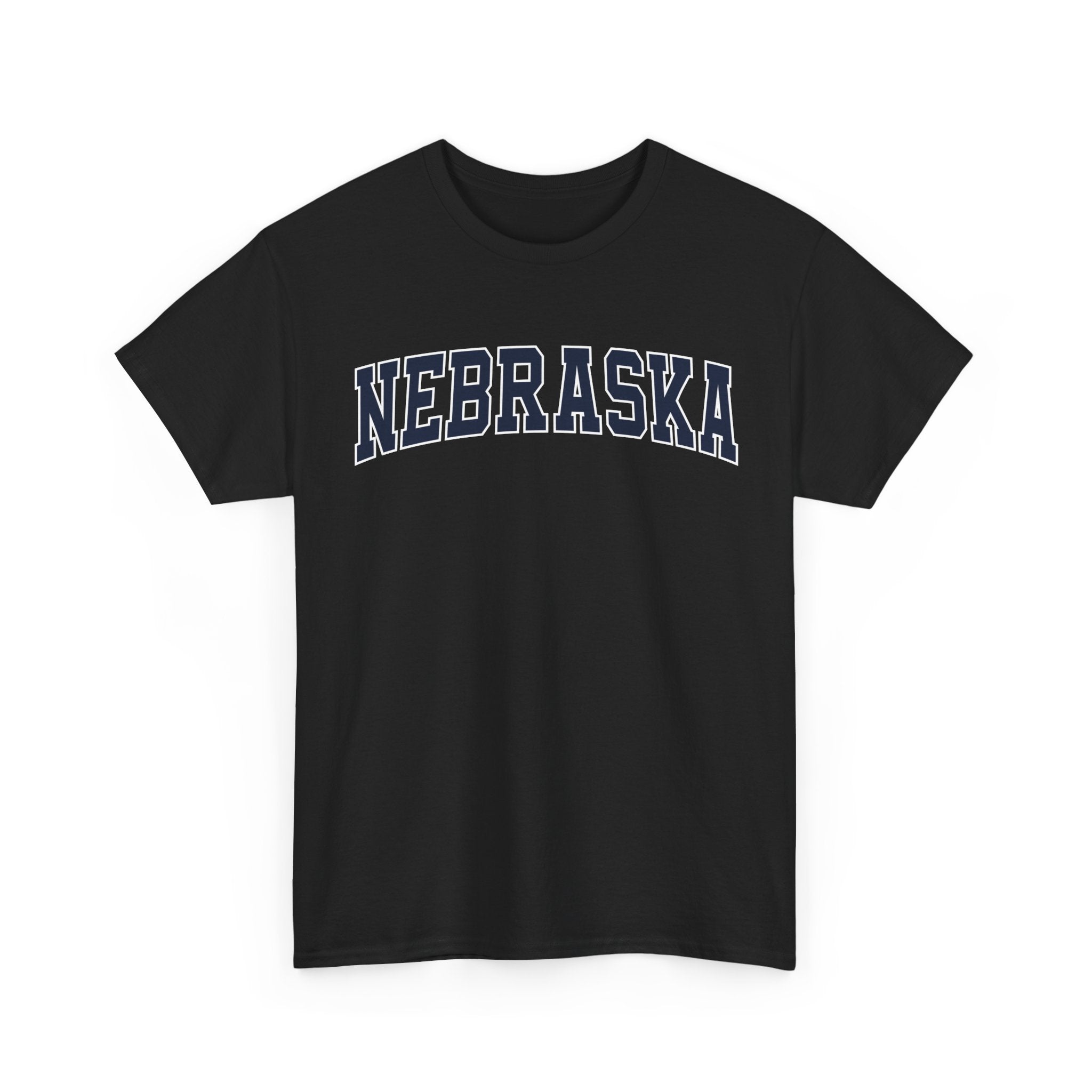 Nebraska Vintage Varsity Unisex T-shirt - Black / S - T-Shirt