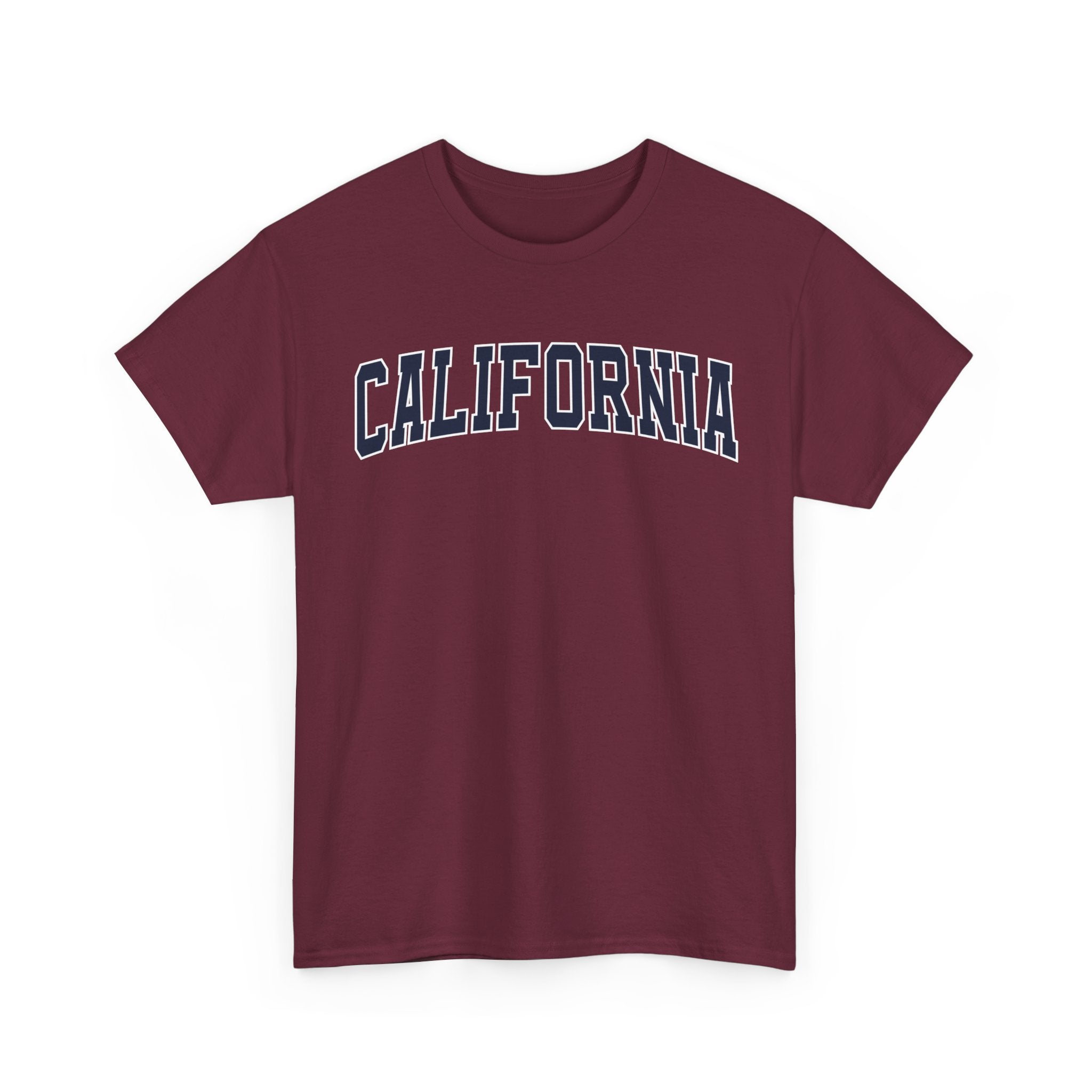 California Vintage Varsity Unisex T-shirt - Maroon / S - T-Shirt