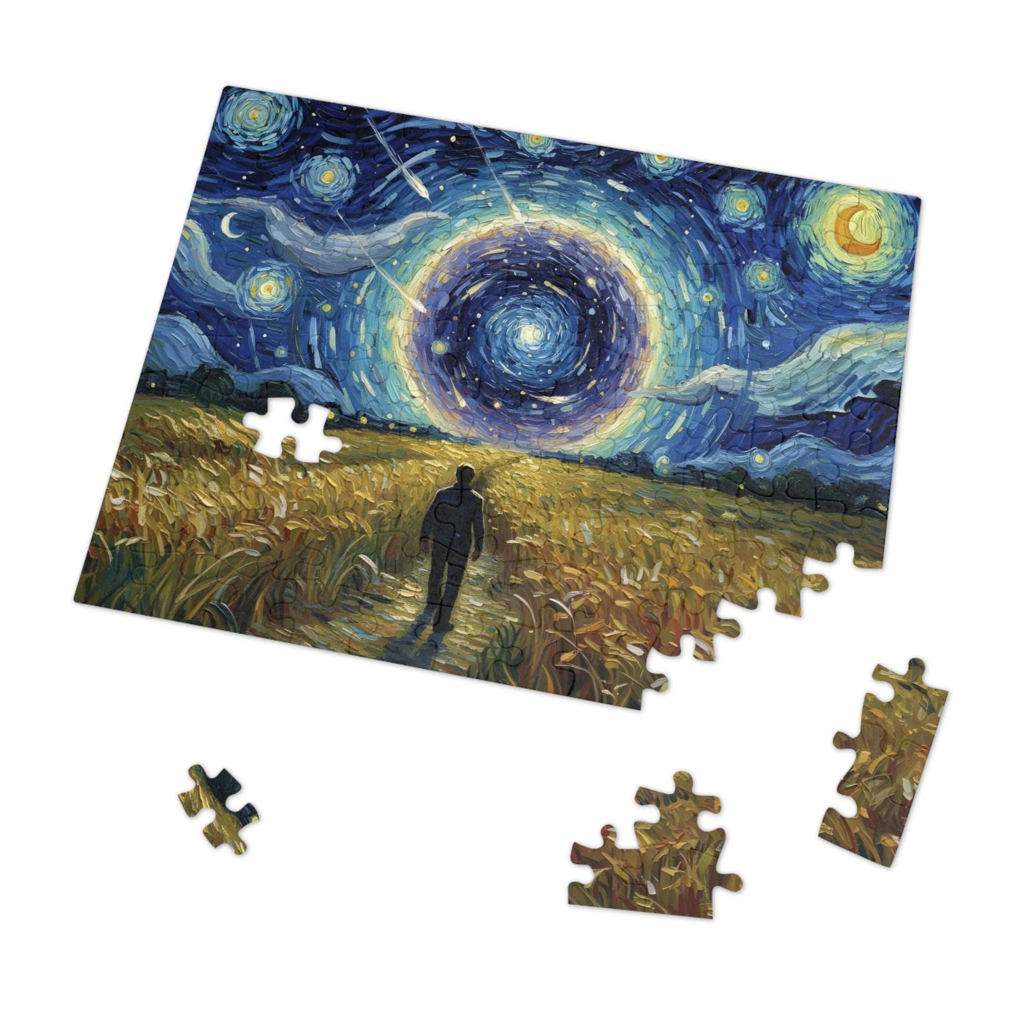 Isekai Portal Puzzle - Starry Wheatfield Jigsaw in Collectible Tin (30-2000 Pieces)