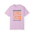 Drink It or Treat Halloween T-Shirt: Spooky Fun Graphic Tee with 25 Icon Design - Orchid / S - T-Shirt