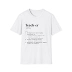 Teacher Definition T-Shirt (V2) - White / S - T-Shirt