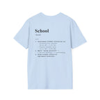 School Definition T-Shirt (V1 - Back Print) - Light Blue / S - T-Shirt