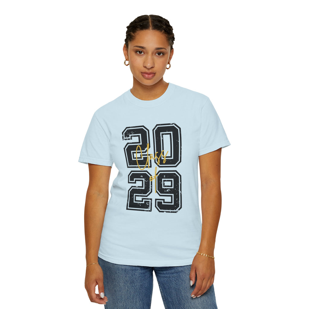 Class of 2029 Vintage Unisex T-Shirt Trendy Graphic Tee for Celebrations Comfortable Everyday Wear Unique Gift Idea