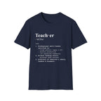 Teacher Definition T-Shirt (V2) - Navy / S - T-Shirt