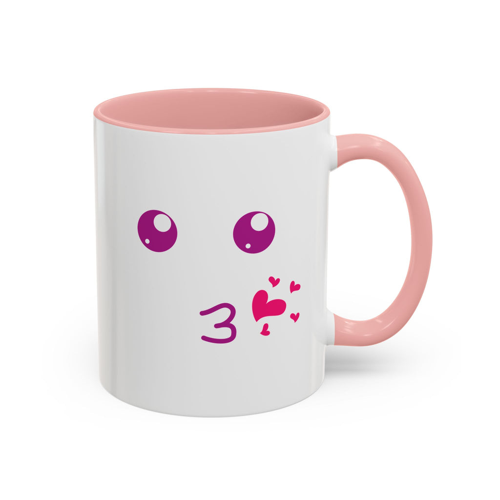 Cute Kiss Smiley Face Mug | XOXO Coffee Cup