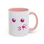 Cute Kiss Smiley Face Mug | XOXO Coffee Cup