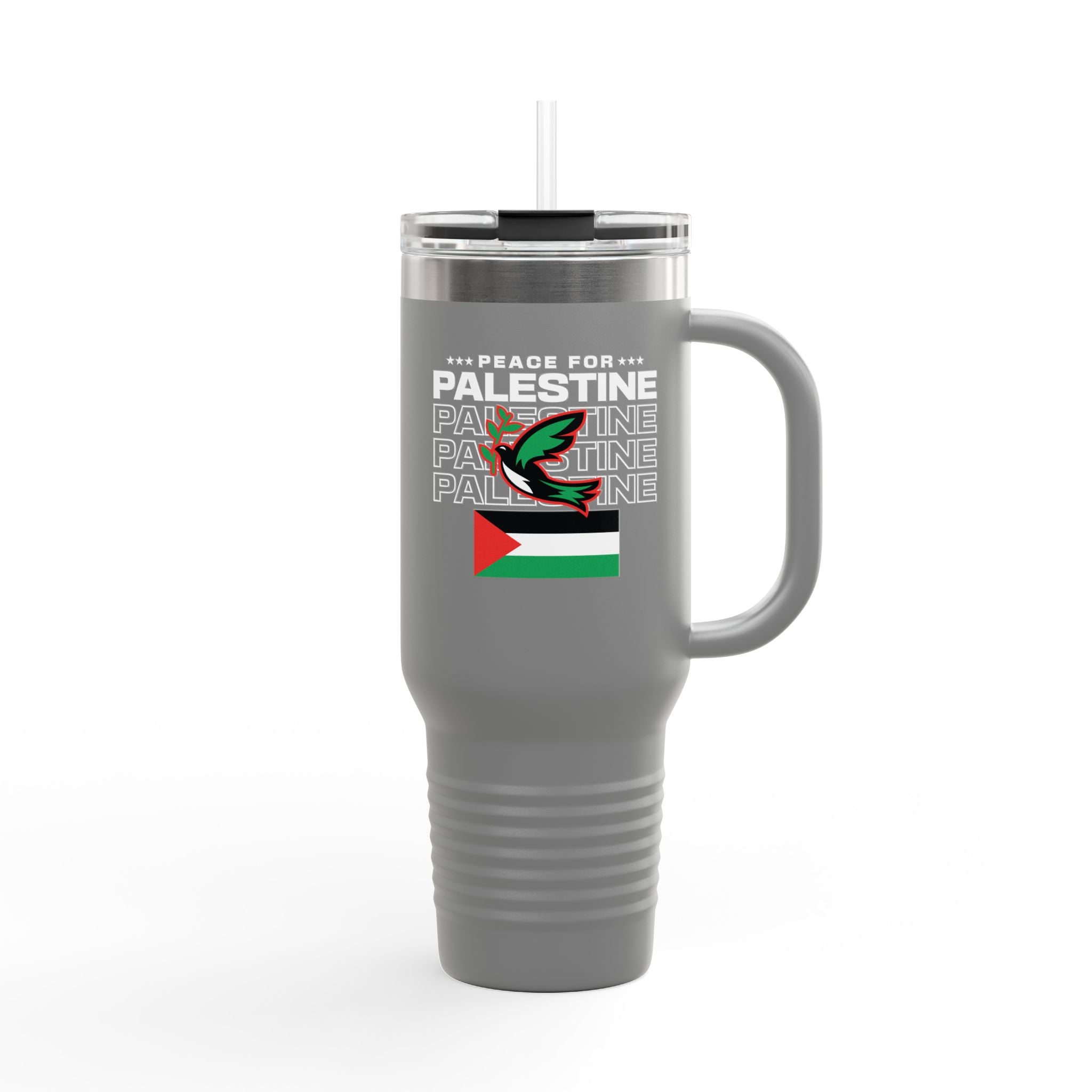 Peace for Palestine Insulated Travel Mug