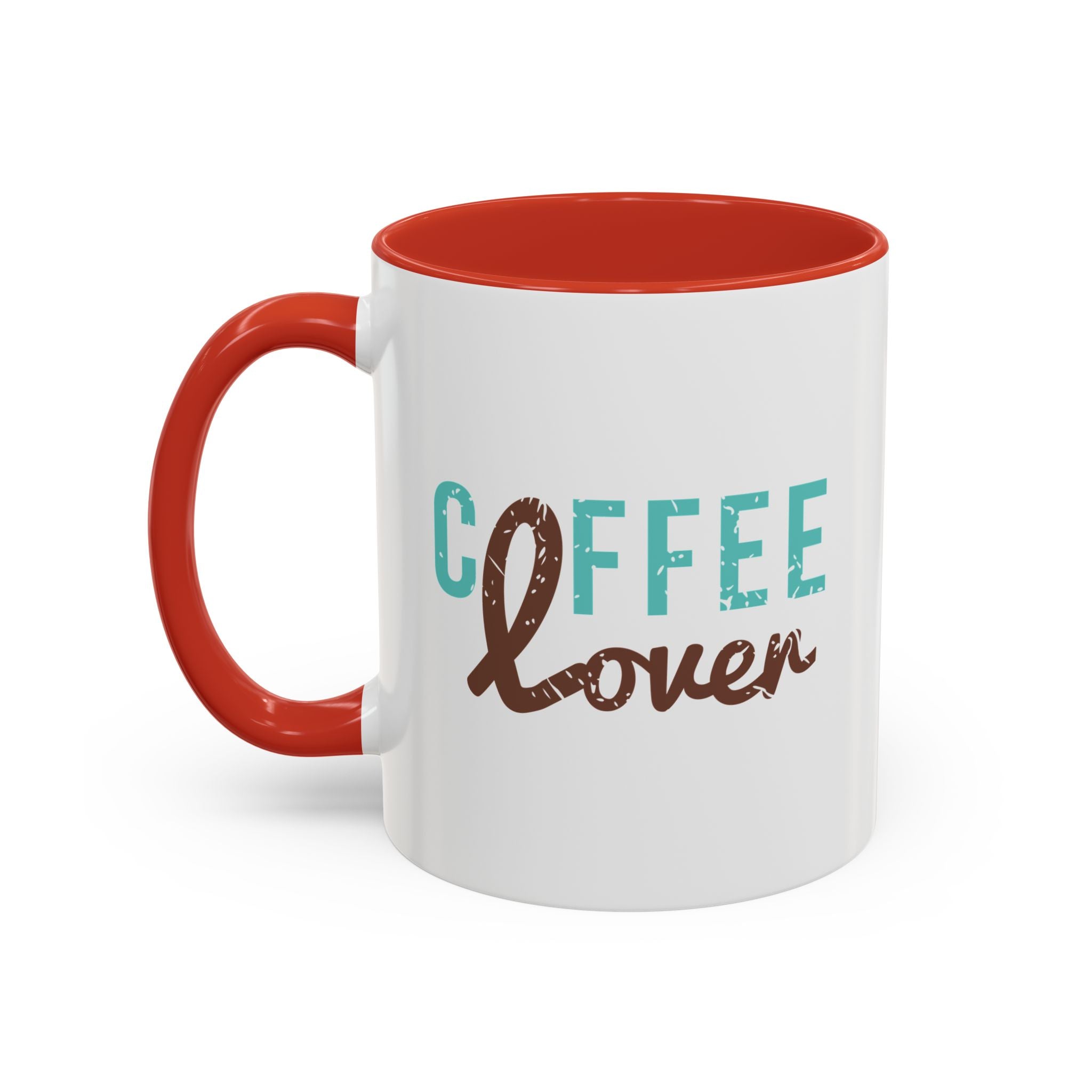 Coffee Lover Accent Mug - 11oz / Red