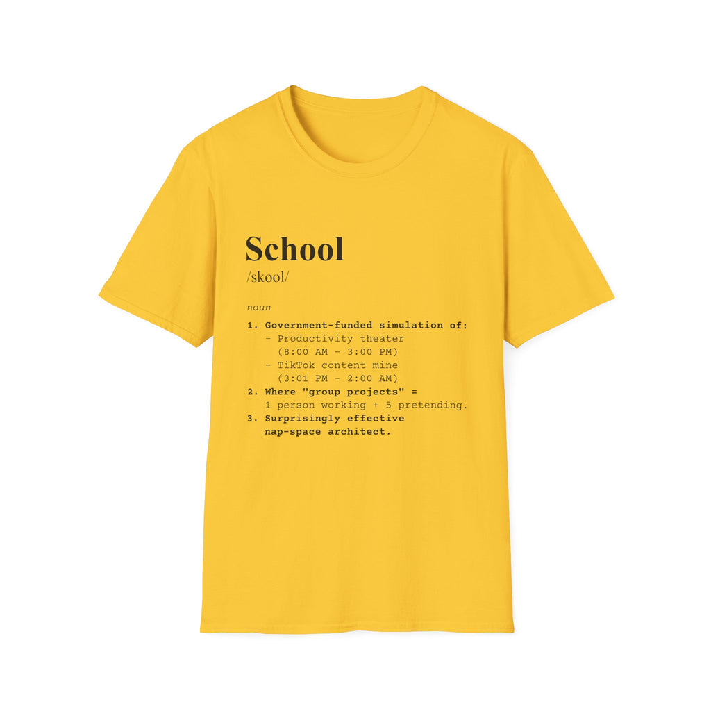 School Definition T-Shirt (V1) - Daisy / S - T-Shirt