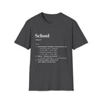 School Definition T-Shirt (V1) - Dark Heather / S - T-Shirt