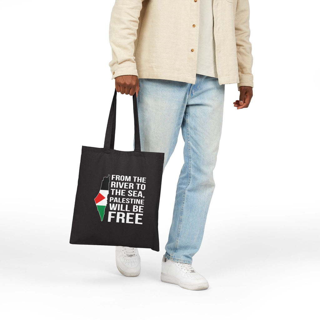 Palestine Freedom Cotton Canvas Tote Bag - Bags