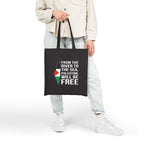 Palestine Freedom Cotton Canvas Tote Bag - Bags