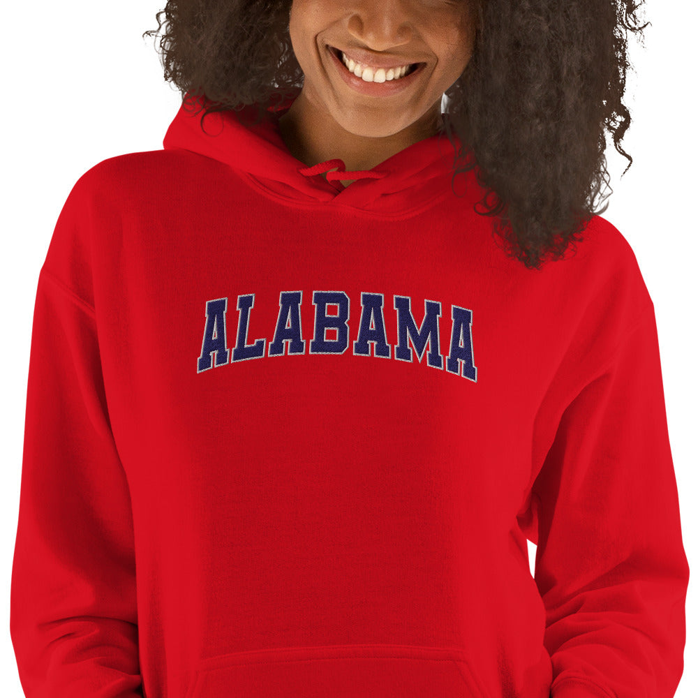 Alabama Vintage Varsity Embroidered Classic Hoodie