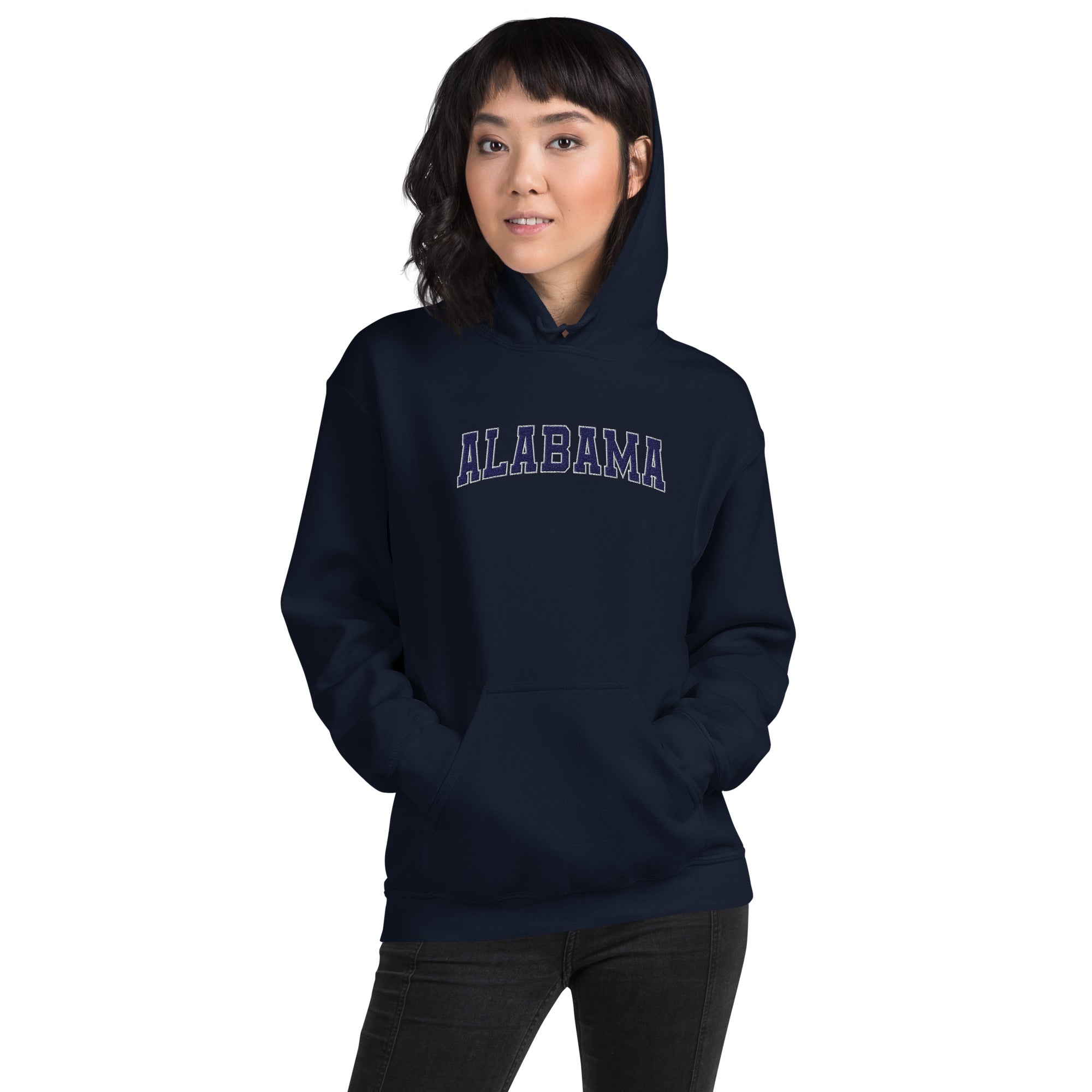 Alabama Vintage Varsity Embroidered Classic Hoodie