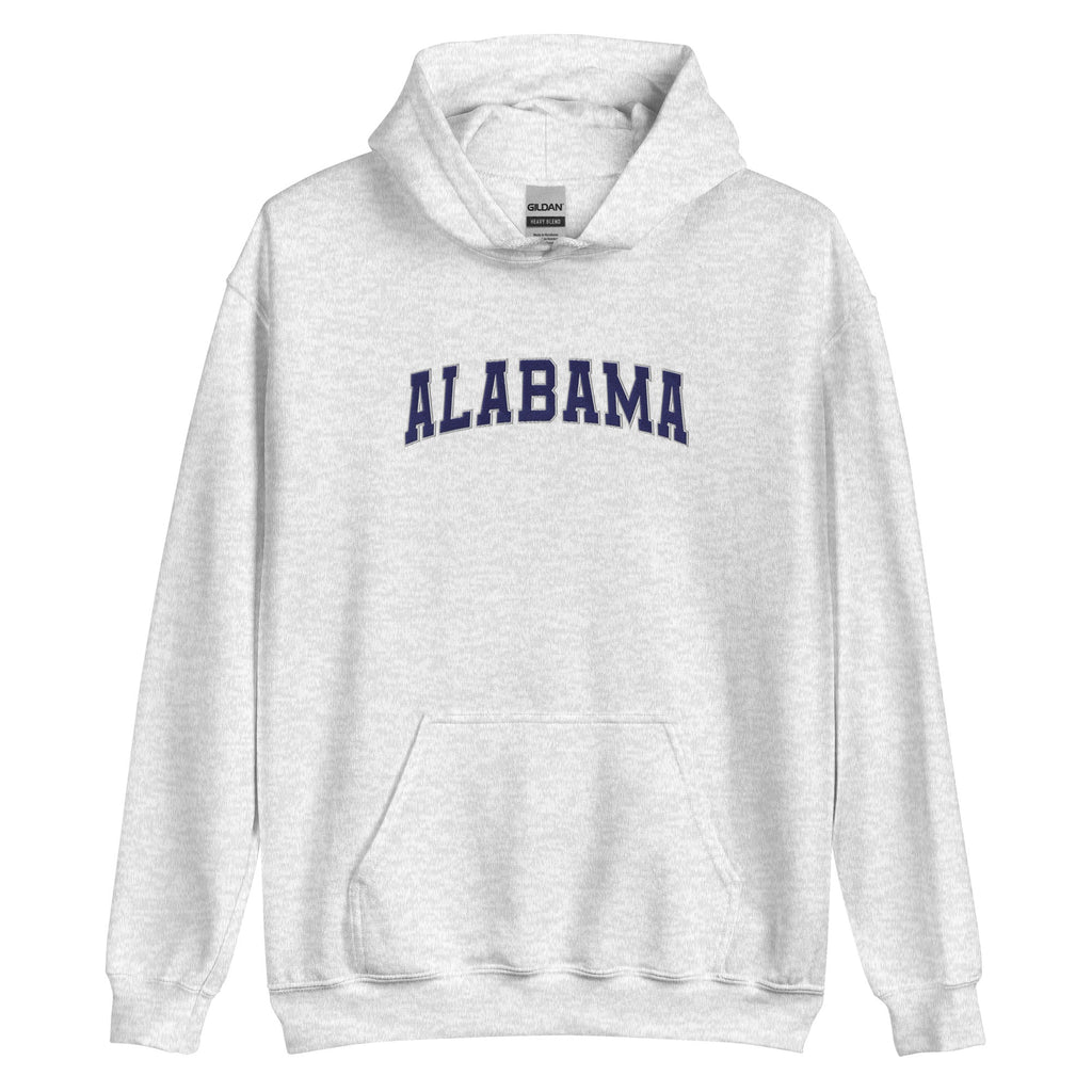 Alabama Vintage Varsity Embroidered Classic Hoodie - Ash / S