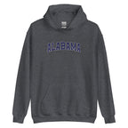 Alabama Vintage Varsity Embroidered Classic Hoodie - Dark Heather / S
