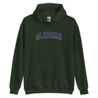 Alabama Vintage Varsity Embroidered Classic Hoodie - Forest Green / S