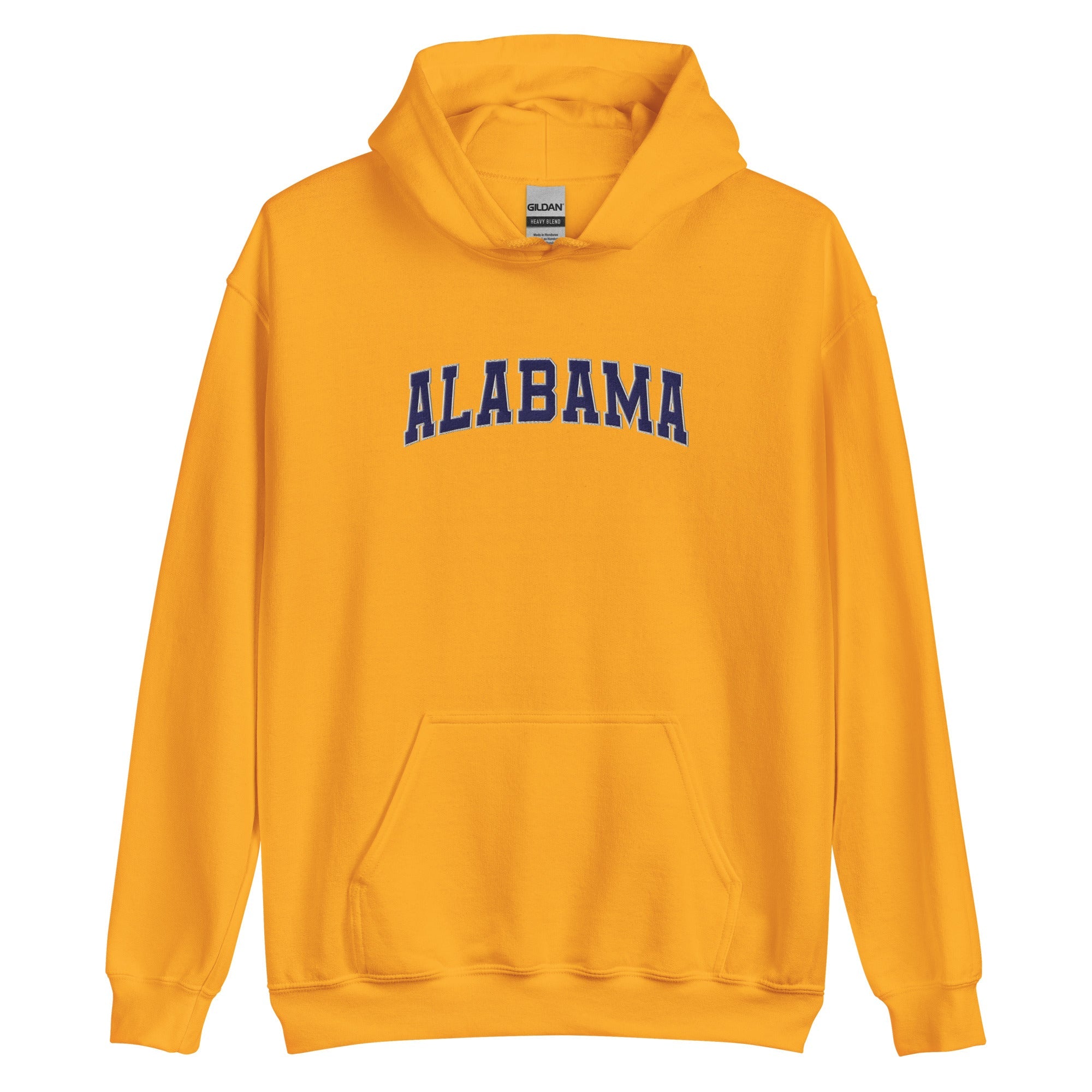 Alabama Vintage Varsity Embroidered Classic Hoodie - Gold / S