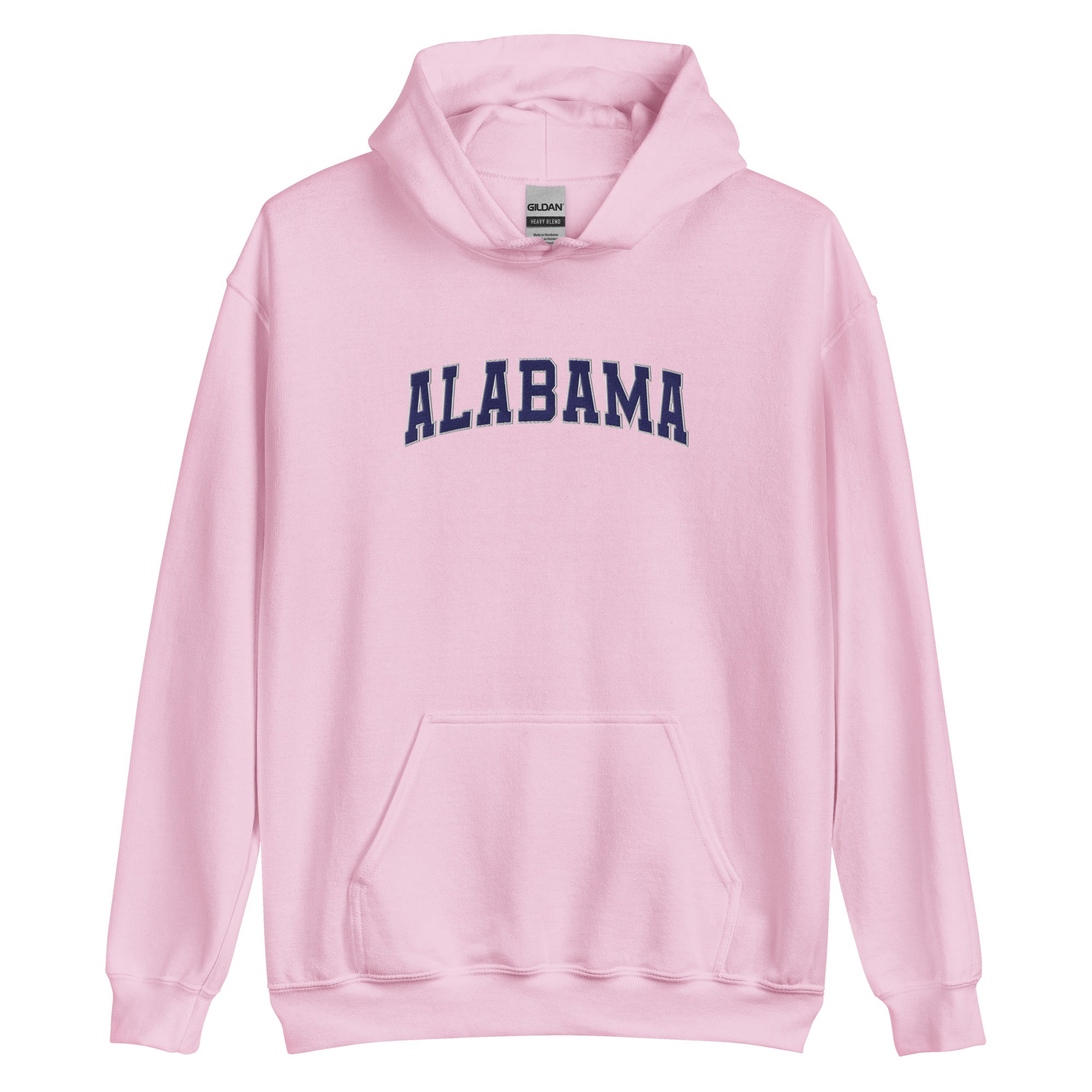 Alabama Vintage Varsity Embroidered Classic Hoodie - Light Pink / S