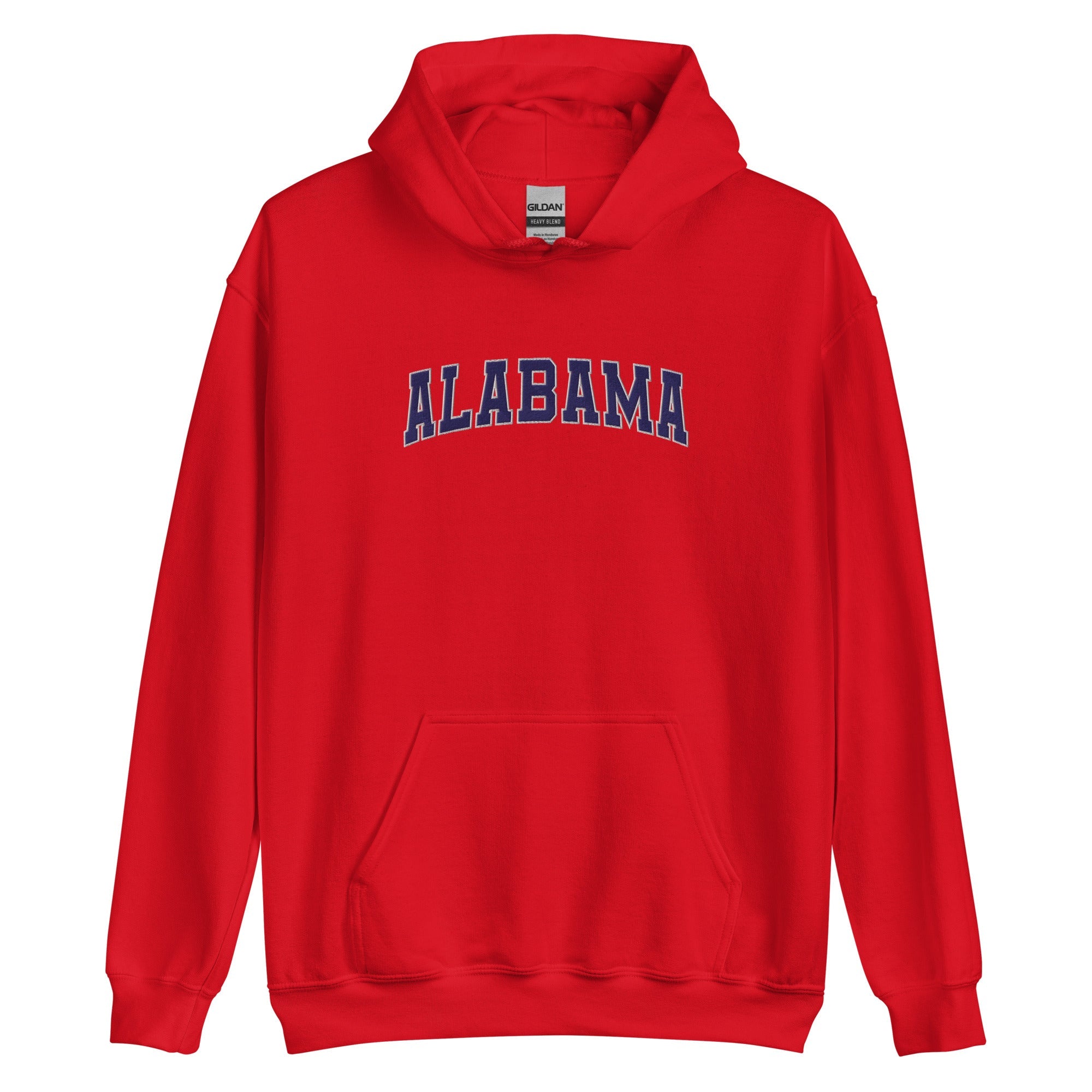 Alabama Vintage Varsity Embroidered Classic Hoodie - Red / S