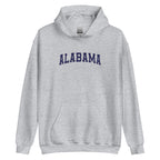Alabama Vintage Varsity Embroidered Classic Hoodie - Sport Grey / S