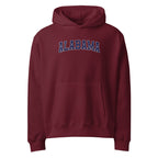 Alabama Vintage Varsity Embroidered Oversized Heavyweight Hoodie - Maroon / S