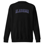 Alabama Vintage Varsity Embroidered Premium Sweatshirt - Black / S
